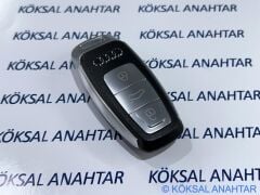 Audi A3 Q2 Q3 Keyless Start Stop Sustalı Anahtarlı Modeller için 2023 Silver Audi Kumanda Kabı