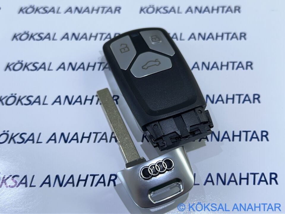 Audi A4 A5 Q5 Q7 3 Tuşlu Smart Kumanda Kabı