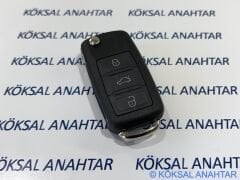 Audi A8 3 Tuşlu Sustalı Kumanda Kabı