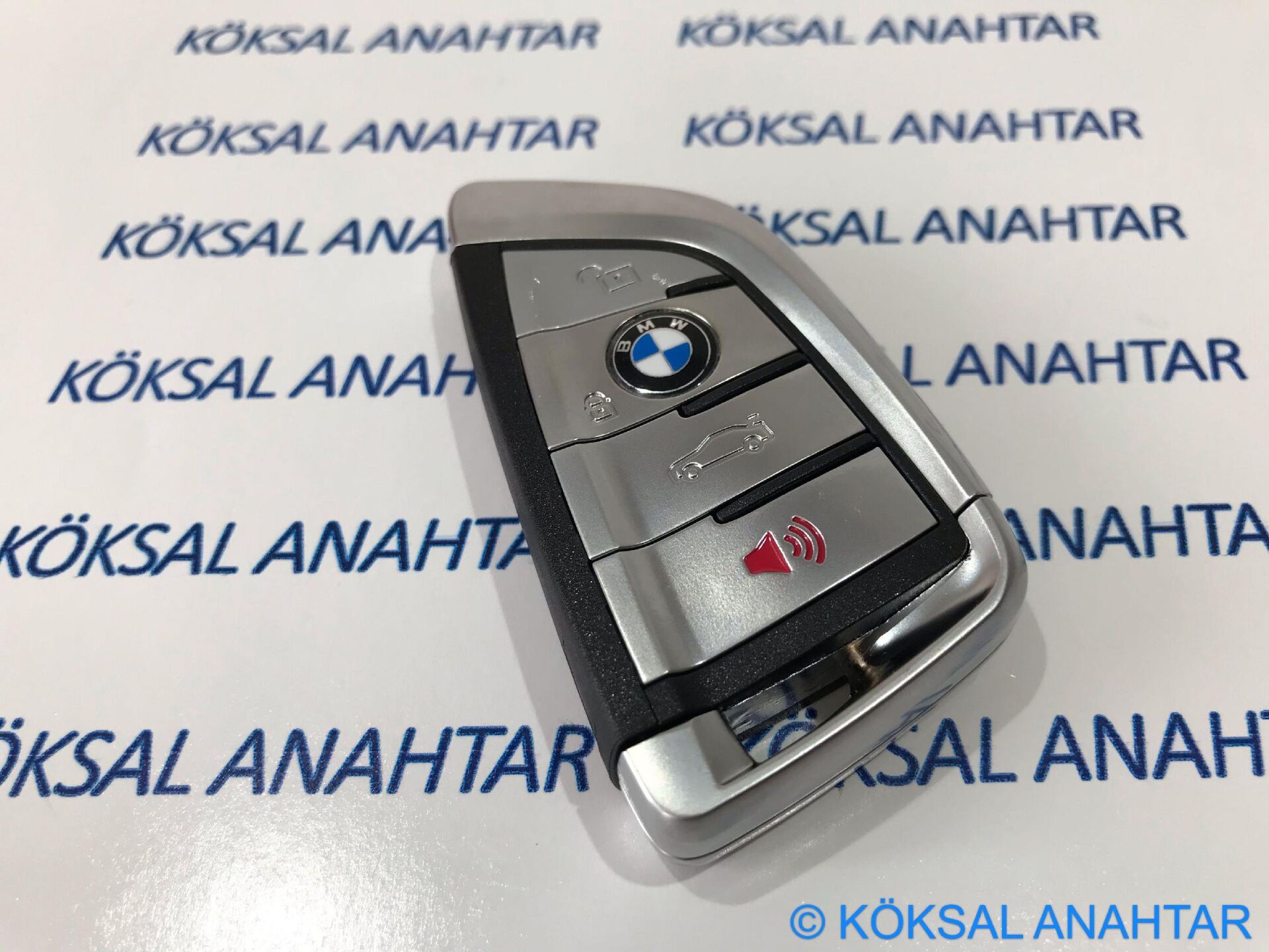 Bmw G20 - G30 - G05 3 + 1 Tuşlu Panik Butonlu Smart Kumanda Kabı (3 - 5 ve x Serisi)