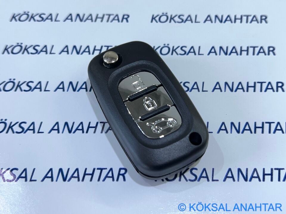 Renault Clio Symbol Fluence Kangoo 3 Tuşlu Kumanda Kabı
