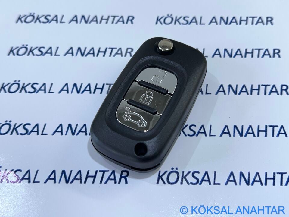 Renault Clio Symbol Fluence Kangoo 3 Tuşlu Kumanda Kabı