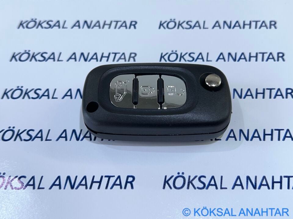 Renault Clio Symbol Fluence Kangoo 3 Tuşlu Kumanda Kabı