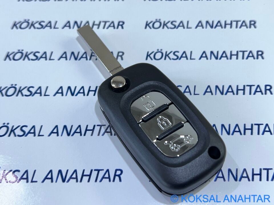 Renault Clio Symbol Fluence Kangoo 3 Tuşlu Kumanda Kabı