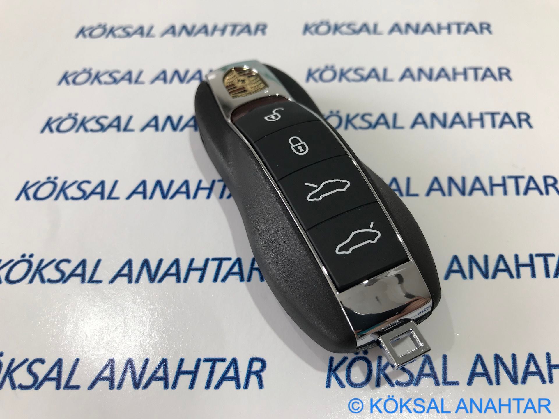 Porsche 911 991 718 Boxster Cayman 4 Tuşlu Smart Kumanda Kabı
