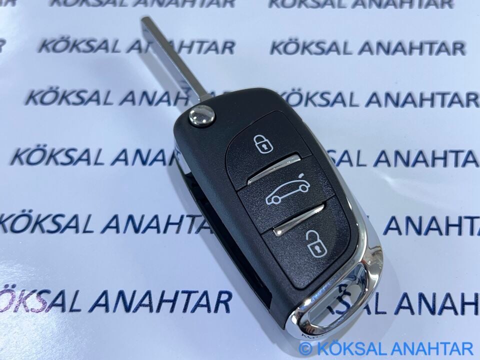 Peugeot 308 3008 5008 RCZ 508 3 Tuşlu Kumanda Kabı