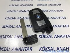 Bmw 3 Tuşlu Arkadan Pil Kapaklı Smart Kumanda Kabı