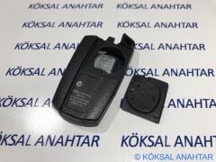 Bmw E60 E87 E90 3 Tuşlu Arkadan Pil Kapaklı Smart Kumanda Kabı