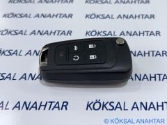 Chevrolet Cruze 5 Tuşlu X2 ve Panik Butonlu Kumanda Kabı