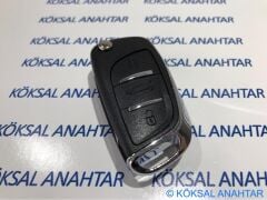 Citroen C4 Iı (B7) 3 Tuşlu Kumanda Kabı