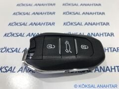Citroen C4 Picasso C3 Aircross C5 Aircross 3 Tuşlu Kumanda Kabı Anahtarsız
