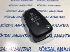 Citroen C3 C4 3 Butonlu Sustalıya Dönüşüm Kumanda Kabı