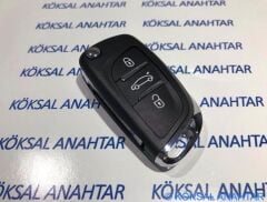 Citroen C3 C4 3 Butonlu Sustalıya Dönüşüm Kumanda Kabı