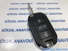 Citroen C-Elysee 3 Tuşlu Kumanda Kabı