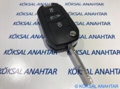 Citroen C-Elysee 3 Tuşlu Kumanda Kabı