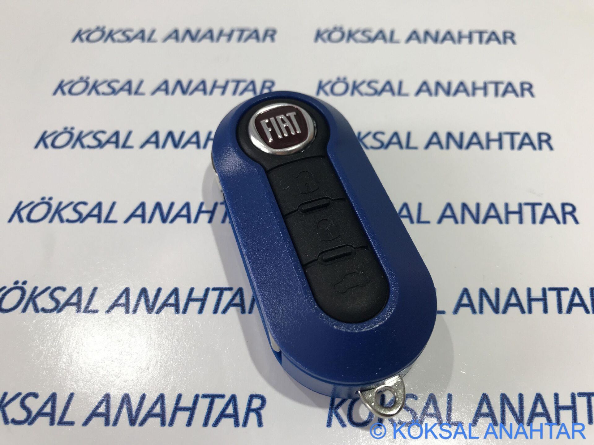 Fiat 500 Punto Doblo 3 Tuşlu Mavi Kumanda Kabı