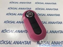Fiat 500 Punto Doblo 3 Tuşlu Pembe Kumanda Kabı