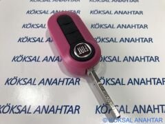 Fiat 500 Punto Doblo 3 Tuşlu Pembe Kumanda Kabı