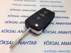 Hyundai I20 I30 IX35 3 Tuşlu Hold Butonlu Kumanda Kabı