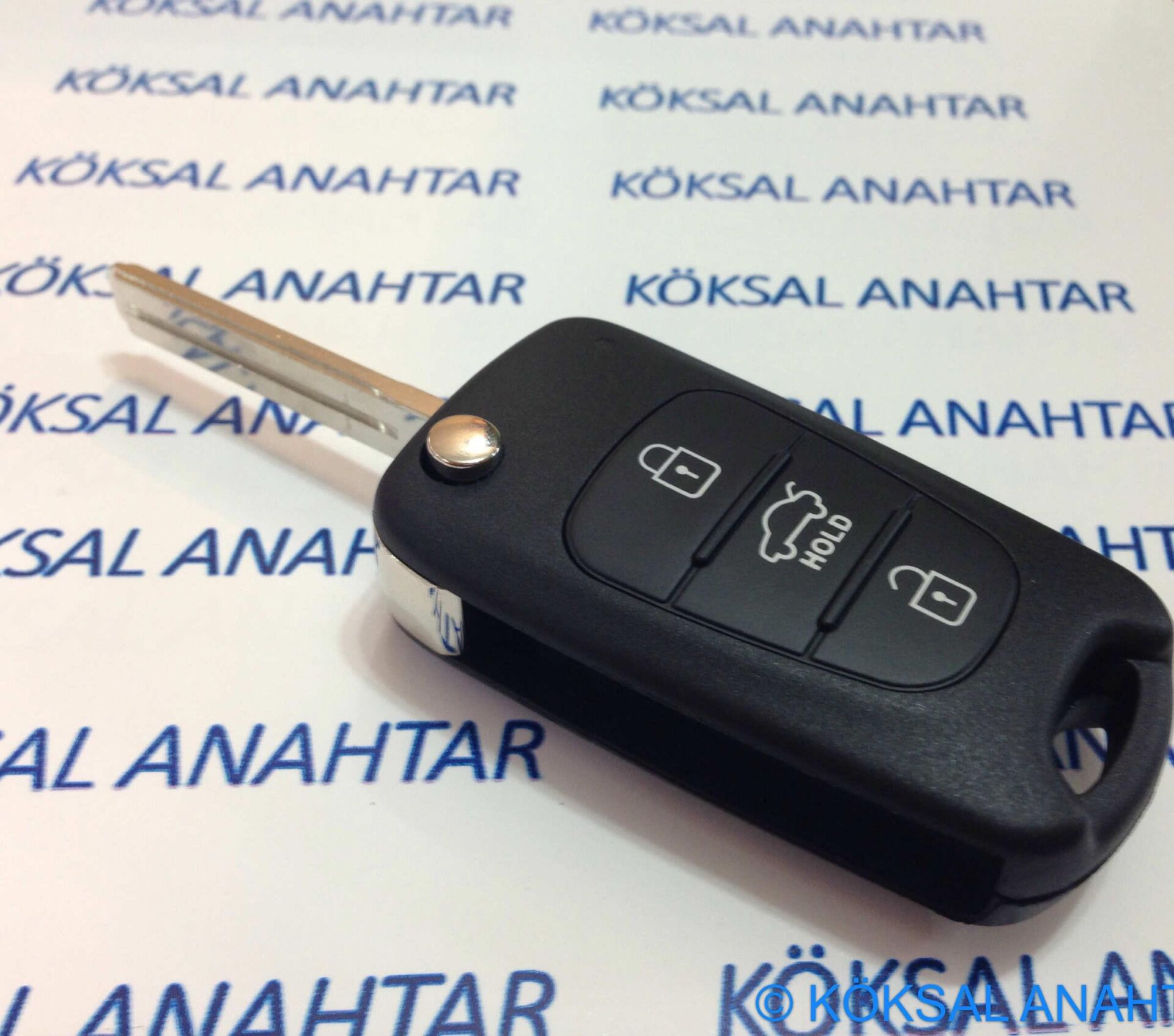 Hyundai I20 I30 IX35 3 Tuşlu Hold Butonlu Kumanda Kabı