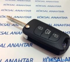 Hyundai I20 I30 IX35 3 Tuşlu Hold Butonlu Kumanda Kabı