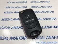 Hyundai Accent Blue 2 Tuşlu Kumanda Kabı