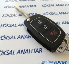 Hyundai I30 I20 3 Tuşlu Hold Butonlu Kumanda Kabı
