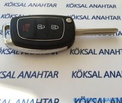 Hyundai I30 I20 3 Tuşlu Hold Butonlu Kumanda Kabı