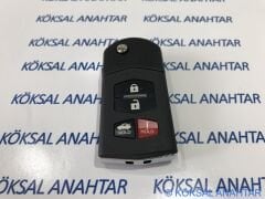 Mazda 3, Mazda 6 ve Rx8 4 Tuşlu Hold Butonlu Kumanda Kabı