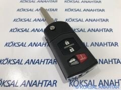 Mazda 3, Mazda 6 ve Rx8 4 Tuşlu Hold Butonlu Kumanda Kabı