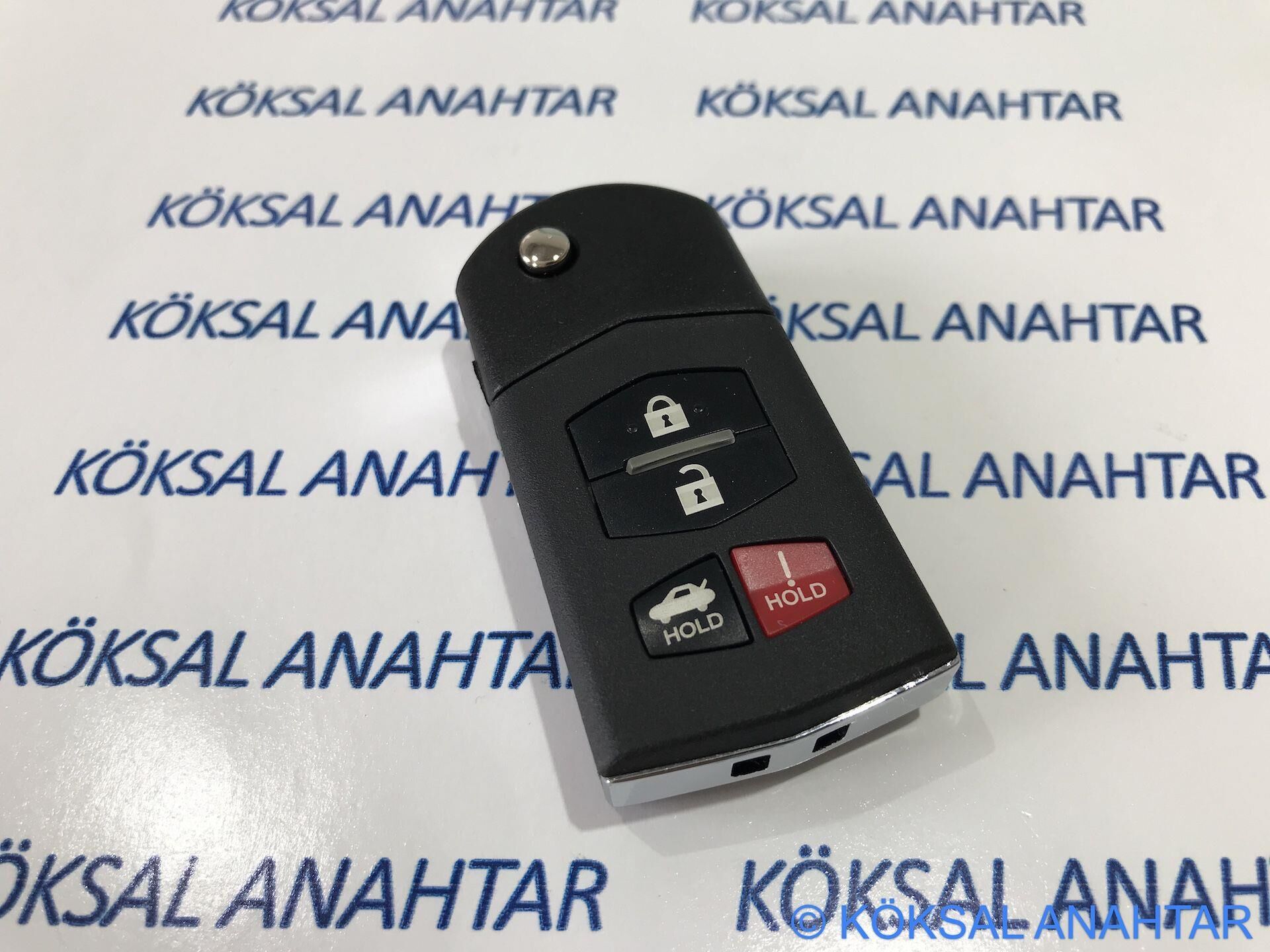 Mazda 3, Mazda 6 ve Rx8 4 Tuşlu Hold Butonlu Kumanda Kabı