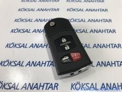 Mazda 3, Mazda 6 ve Rx8 4 Tuşlu Hold Butonlu Kumanda Kabı