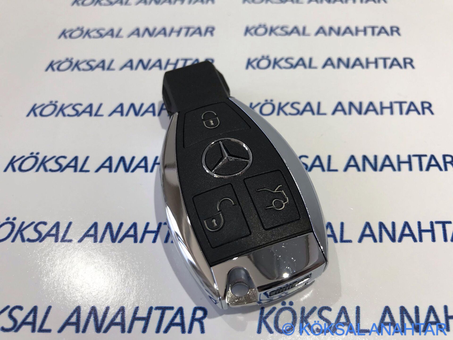 Mercedes-Benz Cla - C - E Serisi 3 Tuşlu Arkadan Pil Girişli Smart Kumanda Kabı