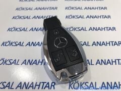 Mercedes-Benz Cla - C - E Serisi 3 Tuşlu Arkadan Pil Girişli Smart Kumanda Kabı
