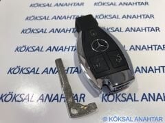 Mercedes-Benz Cla - C - E Serisi 3 Tuşlu Arkadan Pil Girişli Smart Kumanda Kabı