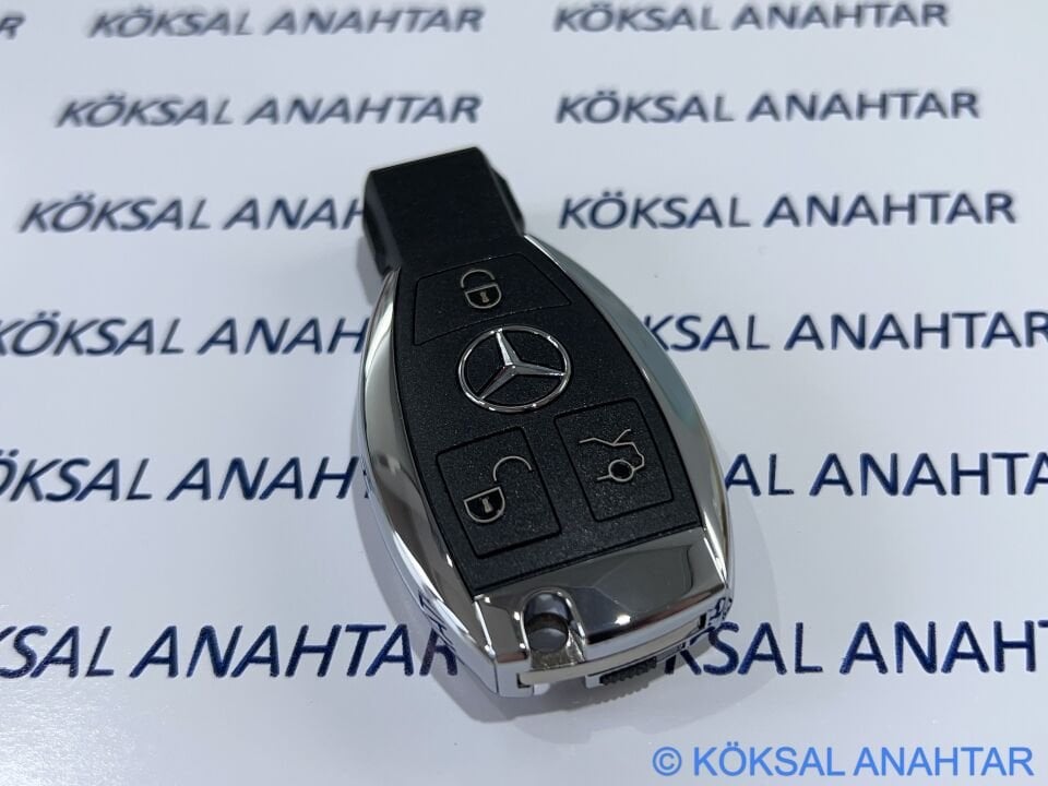Mercedes-Benz C - E Serisi 3 Tuşlu Üstten Pil Girişli Smart Kumanda Kabı