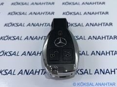 Mercedes-Benz C - E Serisi 3 Tuşlu Üstten Pil Girişli Smart Kumanda Kabı
