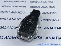 Mercedes-Benz C - E Serisi 3 Tuşlu Üstten Pil Girişli Smart Kumanda Kabı