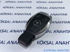 Mercedes-Benz C - E Serisi 3 Tuşlu Üstten Pil Girişli Smart Kumanda Kabı