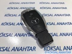 Mercedes A-C-Cla Serisi 2 Tuşlu Arkadan Pil Girişli Kumanda Kabı
