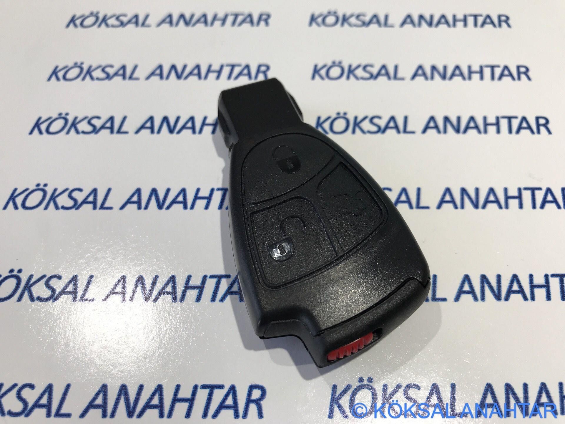 Mercedes-Benz Clk, Cl, Cls, E Serisi 3 Tuşlu Smart Kumanda Kabı