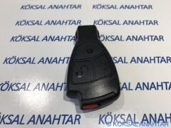 Mercedes-Benz Clk, Cl, Cls, E Serisi 3 Tuşlu Smart Kumanda Kabı