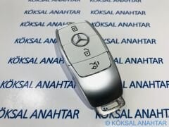 Mercedes-Benz Yeni Nesil Beyaz Renk 3 Tuşlu Smart Kumanda Kabı A, B, C, Cla, Gla, Cls, E Serisi