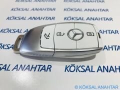 Mercedes-Benz Yeni Nesil Beyaz Renk 3 Tuşlu Smart Kumanda Kabı A, B, C, Cla, Gla, Cls, E Serisi