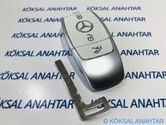 Mercedes-Benz Yeni Nesil Beyaz Renk 3 Tuşlu Smart Kumanda Kabı A, B, C, Cla, Gla, Cls, E Serisi