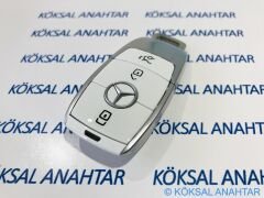 Mercedes-Benz Yeni Nesil Beyaz Renk 3 Tuşlu Smart Kumanda Kabı A, B, C, Cla, Gla, Cls, E Serisi