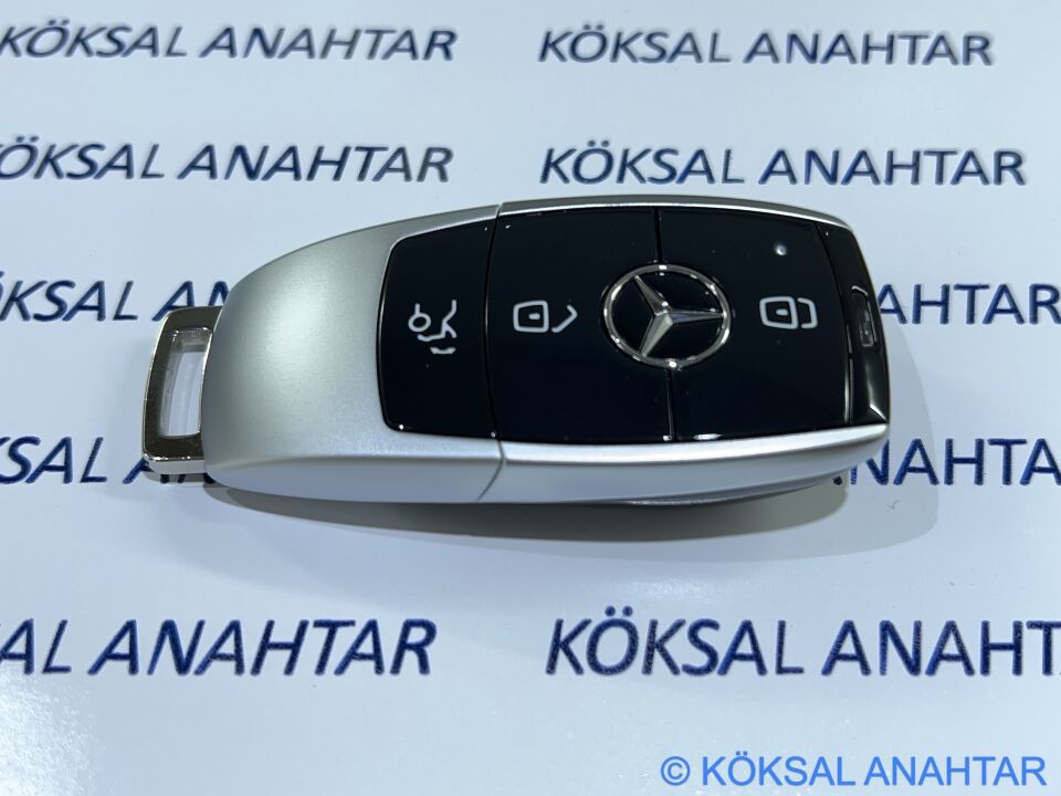 Mercedes-Benz A, B, C, Cla, Gla, Cls, E Serisi Yeni Nesil 3 Tuşlu Smart Kumanda Kabı