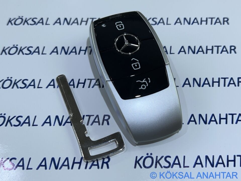 Mercedes-Benz A, B, C, Cla, Gla, Cls, E Serisi Yeni Nesil 3 Tuşlu Smart Kumanda Kabı
