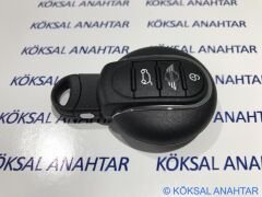 Mini Cooper, Clubman, Countryman 3 Tuşlu Smart Kumanda Kabı F56-F54-F60