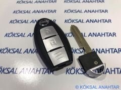 Nissan Qashqai X-Trail 3 Tuşlu Smart Kumanda Kabı